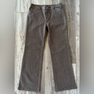 NWT J.Jill Denim Straight Leg Mid-Rise Jeans Womens 10 Petite Shale Wash Stretch